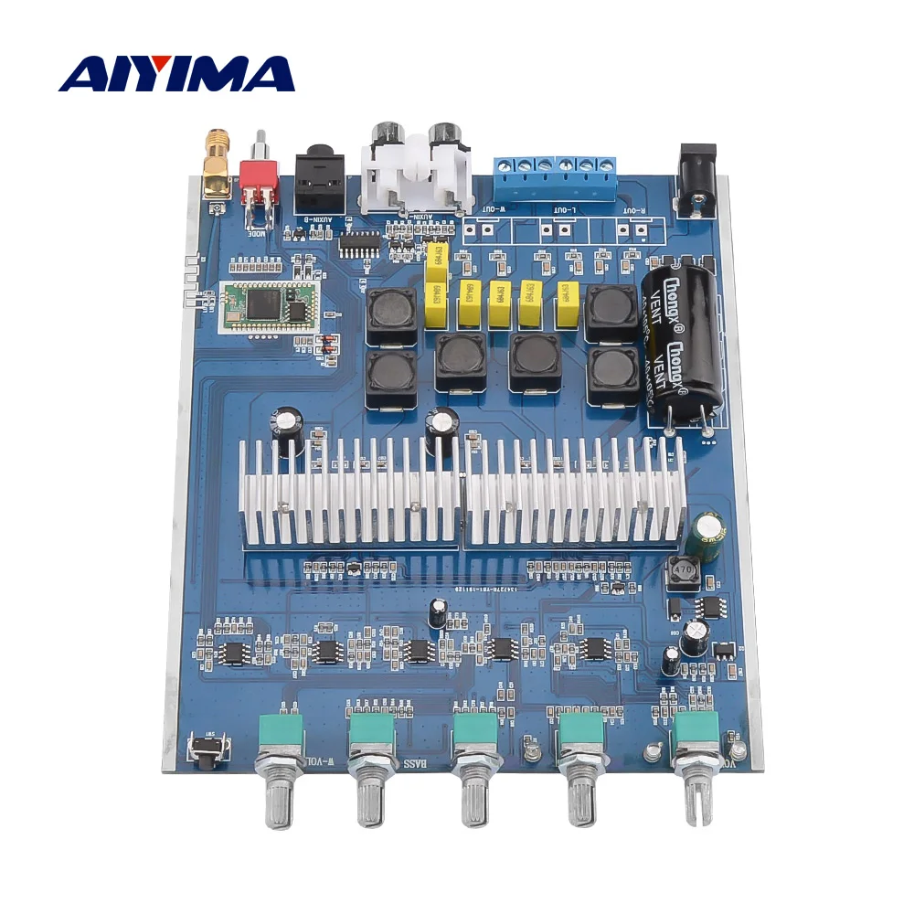 AIYIMA APTX Bluetooth 5.0 Subwoofer Amplifier Audio Board 50Wx2+100W TPA3116 2.1 Power Sound Speaker Amplifies Home Mini AMP
AIYIMA APTX Bluetooth 5.0 Subwoofer Amplifier Audio Board 50Wx2+100W TPA3116 2.1 Power Sound Speaker Amplifies Home Mini AMP