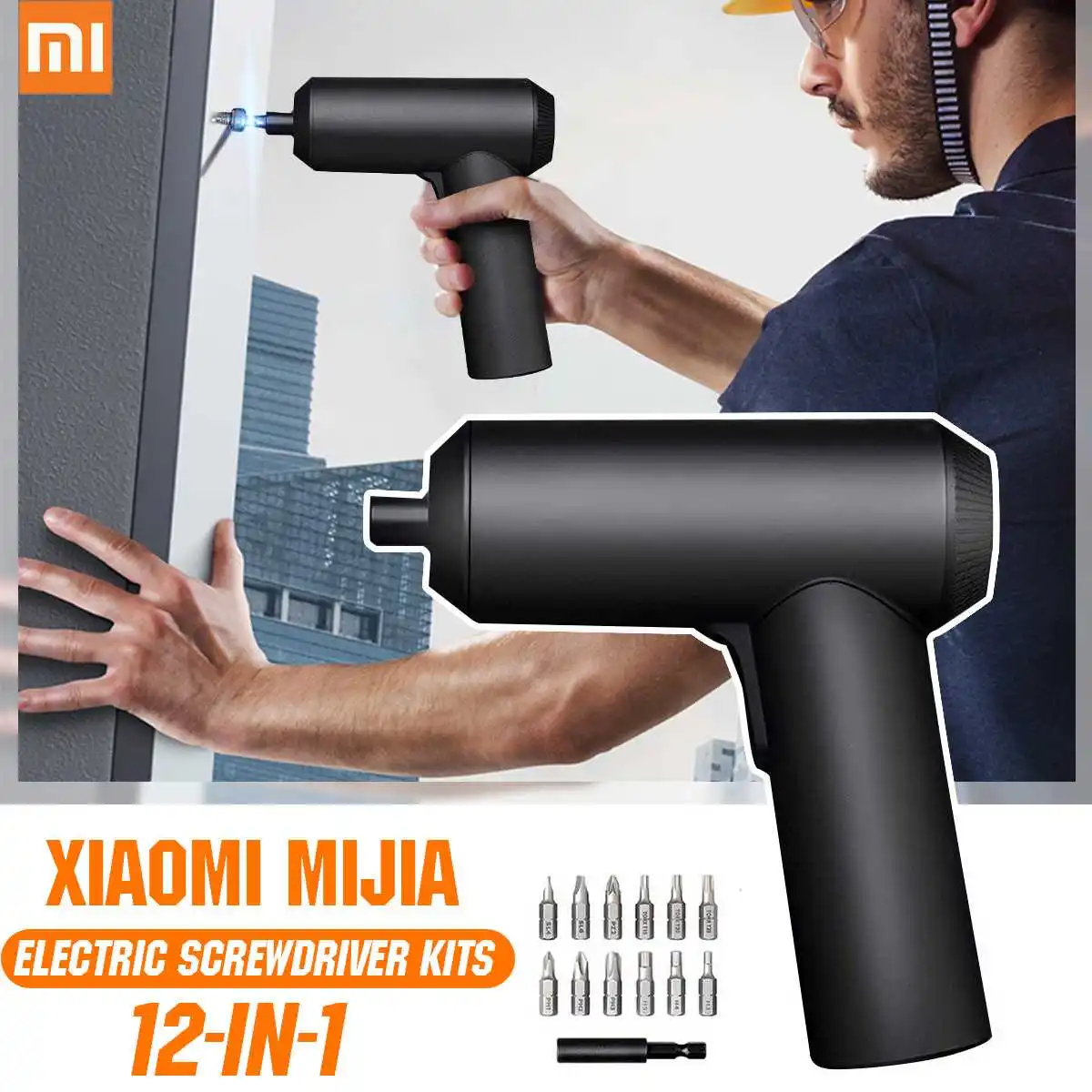 Doersupp XIAOMI Mijia Cordless Mini Electric Screwdriver 3.6V 2000mAh 5N.m 12Pcs Screw Bits Rechargeable Power Screw Driver Kits 
Doersupp XIAOMI Mijia Cordless Mini Electric Screwdriver 3.6V 2000mAh 5N.m 12Pcs Screw Bits Rechargeable Power Screw Driver Kits