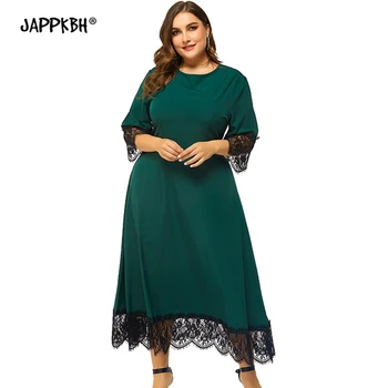 Spring Summer Dress Women 2020 Casual Plus Size Slim A Line Lace Patchwork Maxi Dresses Elegant Sexy Hallow Out Long Party Dress 
Spring Summer Dress Women 2020 Casual Plus Size Slim A Line Lace Patchwork Maxi Dresses Elegant Sexy Hallow Out Long Party Dress