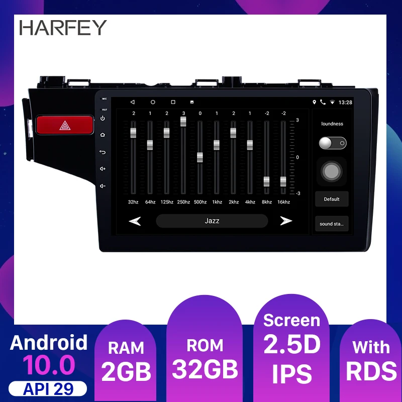 Harfey 2 Гб ОЗУ Android 10 0 автомобильное стерео радио головное устройство GPS для 2014 2015-2017