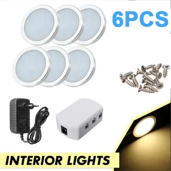 6PCS 12V Interior LED Spot Lights Reading Light For Car Truck Cabinet Camper Van Caravan Motorhome Light 
6PCS 12V Interior LED Spot Lights Reading Light For Car Truck Cabinet Camper Van Caravan Motorhome Light