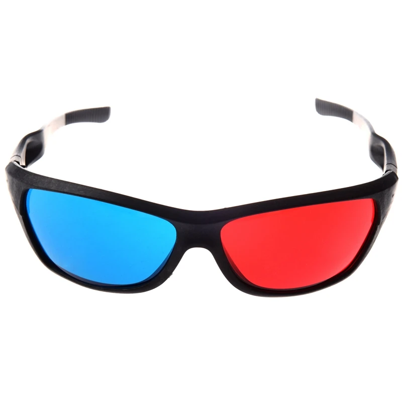 Красно-синий/голубой анаглиф простой стиль 3D очки Кино игра (дополнительные