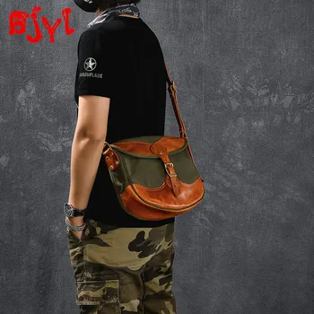 Retro Men Shoulder Messenger Bag Men's Universal Small Bag American Thickened Oil Wax Canvas Stitching Vegetable Tanned Leather 
Retro Men Shoulder Messenger Bag Men's Universal Small Bag American Thickened Oil Wax Canvas Stitching Vegetable Tanned Leather