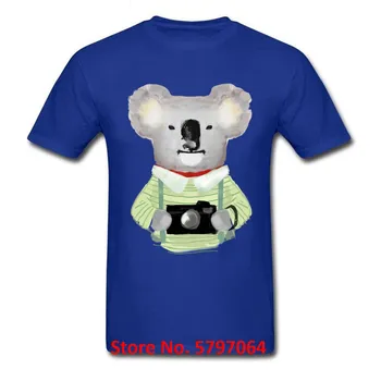 Koala Bear Photographer T Shirt Men Gift Black T-Shirt Clothes Tshirt Watercolor Animal Art 100% Cotton Tops & Tees Drop
Koala Bear Photographer T Shirt Men Gift Black T-Shirt Clothes Tshirt Watercolor Animal Art 100% Cotton Tops & Tees Drop
