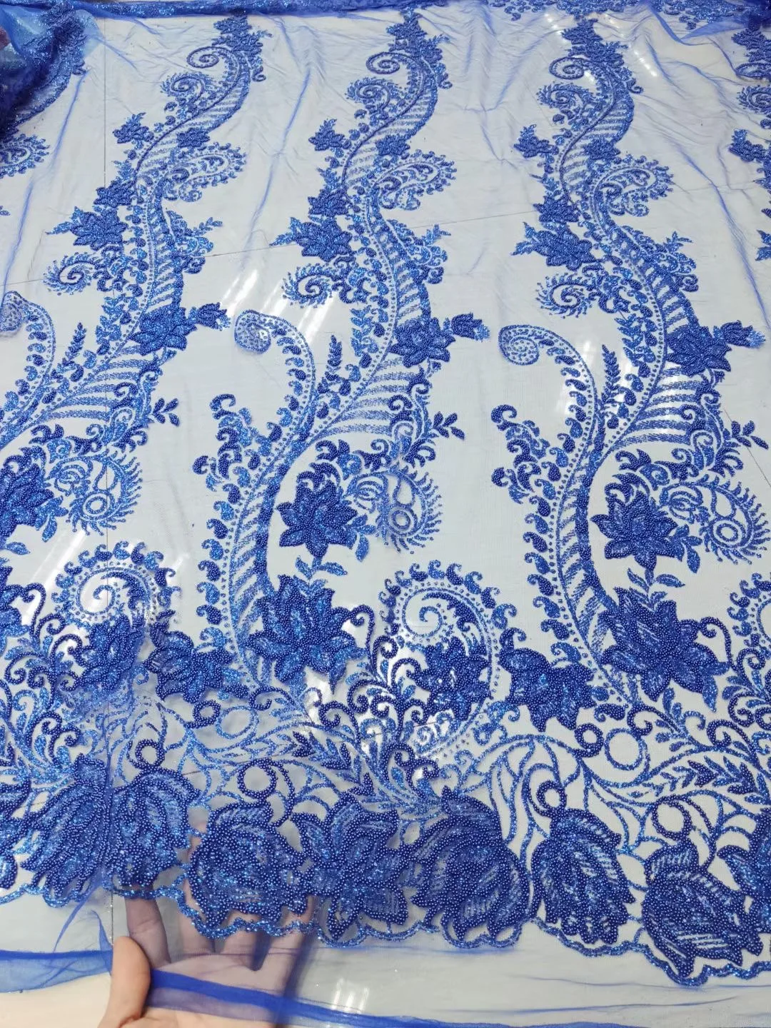 Sequins and beads Embroidered Net Lace Fabric African Lace Fabric 2021 High Quality Nigerian Lace Fabric For Women Dress HFM4896
Sequins and beads Embroidered Net Lace Fabric African Lace Fabric 2021 High Quality Nigerian Lace Fabric For Women Dress HFM4896