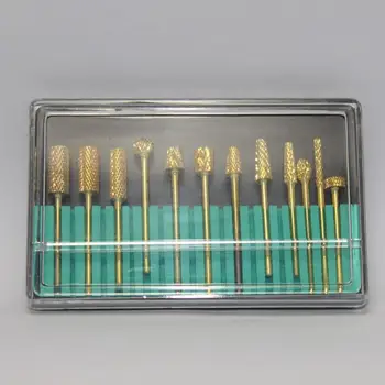 New 12pcs Carbide Alloy Nail Drill Set Milling Cutter for Manicure Rotary Burr Clean Bits Electric Machine Art Accessory 
New 12pcs Carbide Alloy Nail Drill Set Milling Cutter for Manicure Rotary Burr Clean Bits Electric Machine Art Accessory