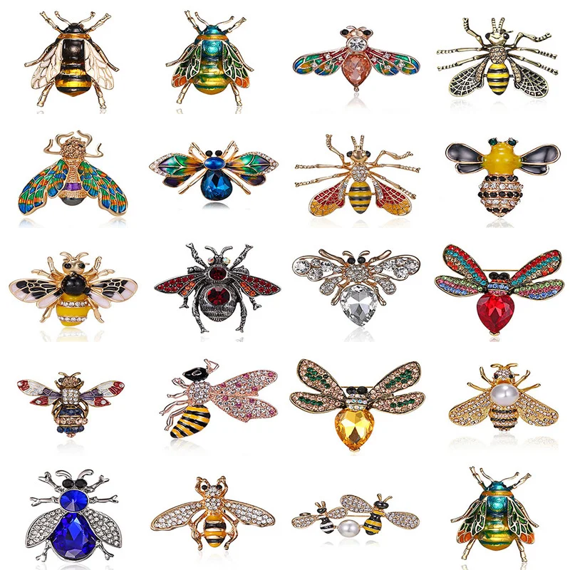 Women Jewelry Accessories Fashion Brooch Insect Metal Bee Cute Rhinestone Brooches Enamel Pins
Women Jewelry Accessories Fashion Brooch Insect Metal Bee Cute Rhinestone Brooches Enamel Pins