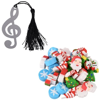 1x Music Note Alloy Bookmark Novelty Document Book Marker & 35 x Eraser Christmas Santa Claus Christmas Tree Snowflake
1x Music Note Alloy Bookmark Novelty Document Book Marker & 35 x Eraser Christmas Santa Claus Christmas Tree Snowflake