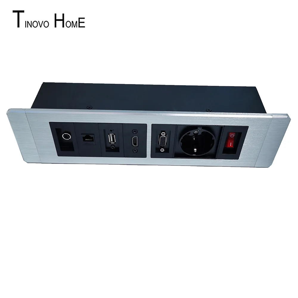 Wall socket / hotel TV wall socket information box / HDMI VGA network USB 3.5 audio interface information box
Wall socket / hotel TV wall socket information box / HDMI VGA network USB 3.5 audio interface information box