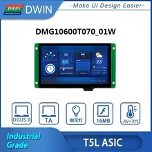 DWIN 7 Inch HMI TTL UART Smart Panel 1024*600 IPS-TFT-LCD Touch Screen TFT Module Display Industrial Grade DMG10600T070_01W
DWIN 7 Inch HMI TTL UART Smart Panel 1024*600 IPS-TFT-LCD Touch Screen TFT Module Display Industrial Grade DMG10600T070_01W