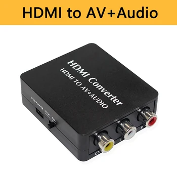 

1080p HDMI to AV Audio Converter SPDIF Optical Toslink COAXIAL CVBS L/R out Support NTSC/PAL Switch For DVD PS3 with USB cable