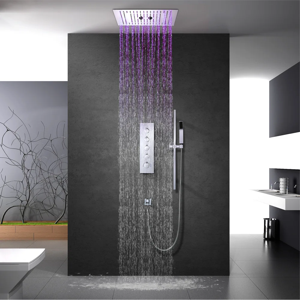 Hideep Concealed Shower Set 400X400 Three Feature LED Top Spray Wall-in Constant Temperature Shower Faucet
Hideep Concealed Shower Set 400X400 Three Feature LED Top Spray Wall-in Constant Temperature Shower Faucet