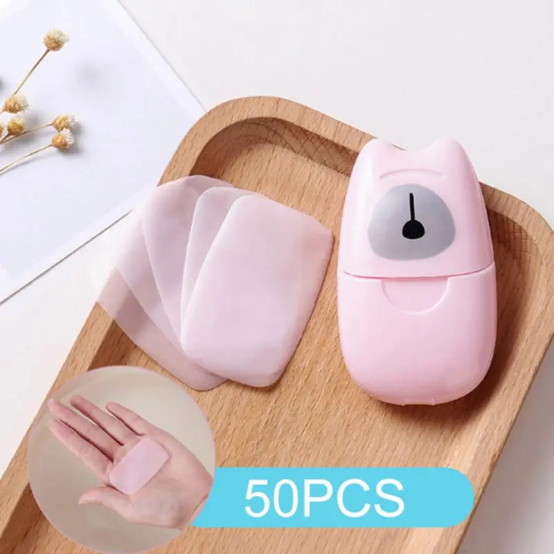 50Pcs/Set Portable Disposable Soap Flakes Hand Washing Cleaning Bath Toiletry Paper Soap Sheet for Traveling Hiking Camping
50Pcs/Set Portable Disposable Soap Flakes Hand Washing Cleaning Bath Toiletry Paper Soap Sheet for Traveling Hiking Camping