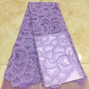 High quality beaded French tulle lace fabric, stylish purple African Nigerian tulle lace wedding fabric FD-111 
High quality beaded French tulle lace fabric, stylish purple African Nigerian tulle lace wedding fabric FD-111