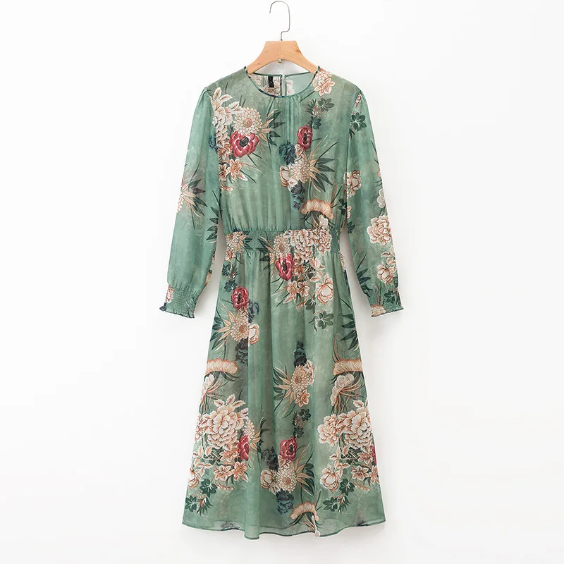 2019 Spring Europe And America WOMEN'S Dress New Style Green Flower Two-Piece Set Long-sleeved Dress 2158
2019 Spring Europe And America WOMEN'S Dress New Style Green Flower Two-Piece Set Long-sleeved Dress 2158