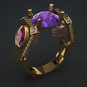 Retro Purple Cut Zircon Rhinestone Rings Tribal Punk Egypt Female Gold Finger Rings Indian Jewelry for Women Wedding Band Gift
Retro Purple Cut Zircon Rhinestone Rings Tribal Punk Egypt Female Gold Finger Rings Indian Jewelry for Women Wedding Band Gift