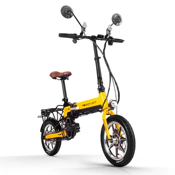 

[EU Direct] RICHBIT TOP-619 36V 250W 10.2Ah 14 inch Folding Electric Bike 30-35KM/H Top Speed Moped Electric Bicycle Yellow