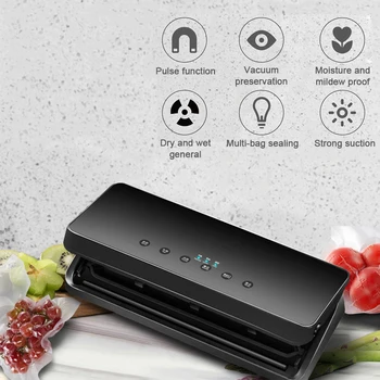 Vacuum Sealer Machine with 10Pcs Free Food saver Bags 220V 110V Automatic Household Kitchen Best Electric Vacuum Packing Machine
Vacuum Sealer Machine with 10Pcs Free Food saver Bags 220V 110V Automatic Household Kitchen Best Electric Vacuum Packing Machine