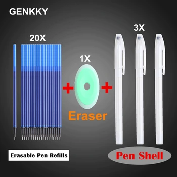 24PCS Pen Shell Erasable Pen Refill Set Washable Handle 0.5mm Blue ink Ballpoint Pen Erasable Pens Refill Rod For School Office 
24PCS Pen Shell Erasable Pen Refill Set Washable Handle 0.5mm Blue ink Ballpoint Pen Erasable Pens Refill Rod For School Office
