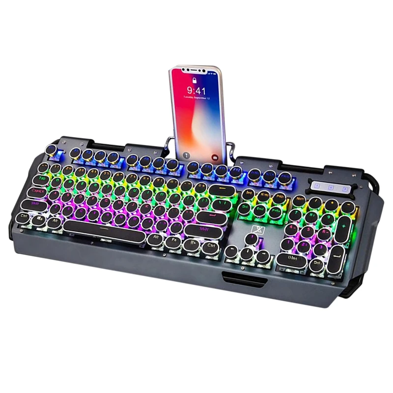 Backlit Gaming Keyboard Mechanical Keyboard Retro Punk Wired Gaming Keyboard Multiple Light Effect for PC Laptop Computer
Backlit Gaming Keyboard Mechanical Keyboard Retro Punk Wired Gaming Keyboard Multiple Light Effect for PC Laptop Computer