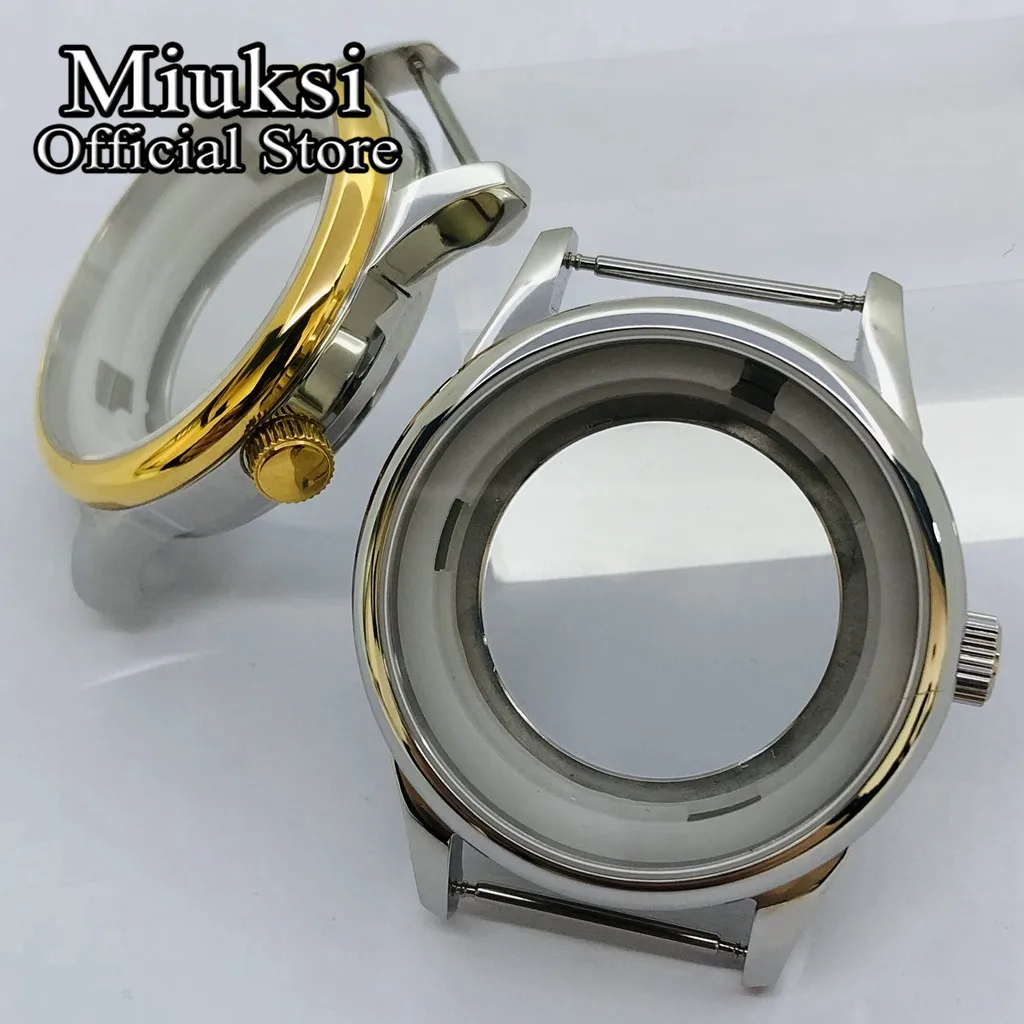 Miuksi 40mm silver gold watch case sapphire glass fit ETA2836 Miyota 8205 8215 821A Mingzhu DG2813 3804 Seagull ST1612 movement
Miuksi 40mm silver gold watch case sapphire glass fit ETA2836 Miyota 8205 8215 821A Mingzhu DG2813 3804 Seagull ST1612 movement