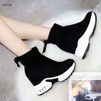 Women Ankle Boots Platforms Shoes Woman High Heels Inside Height Increasing 10cm Faux suede Boots Lace up Sneakers 35-39 z261
Women Ankle Boots Platforms Shoes Woman High Heels Inside Height Increasing 10cm Faux suede Boots Lace up Sneakers 35-39 z261