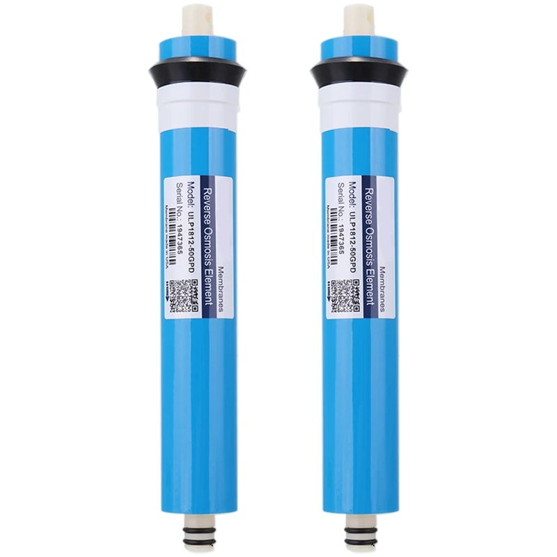 2Pcs ULP1812-50 Residential Water Filter 50 Gpd RO Membrane NSF Used for Reverse Osmosis System
2Pcs ULP1812-50 Residential Water Filter 50 Gpd RO Membrane NSF Used for Reverse Osmosis System
