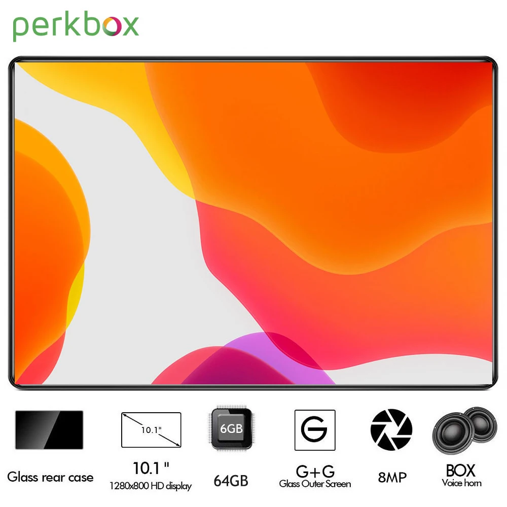 10 inch Tablet Android 9.0, 6000mAh Battery, Octa-Core CPU, 1280x800 Full HD Display, 2.5D Glass, 6GB+64GB, WIFI, 8MP Cameras
10 inch Tablet Android 9.0, 6000mAh Battery, Octa-Core CPU, 1280x800 Full HD Display, 2.5D Glass, 6GB+64GB, WIFI, 8MP Cameras