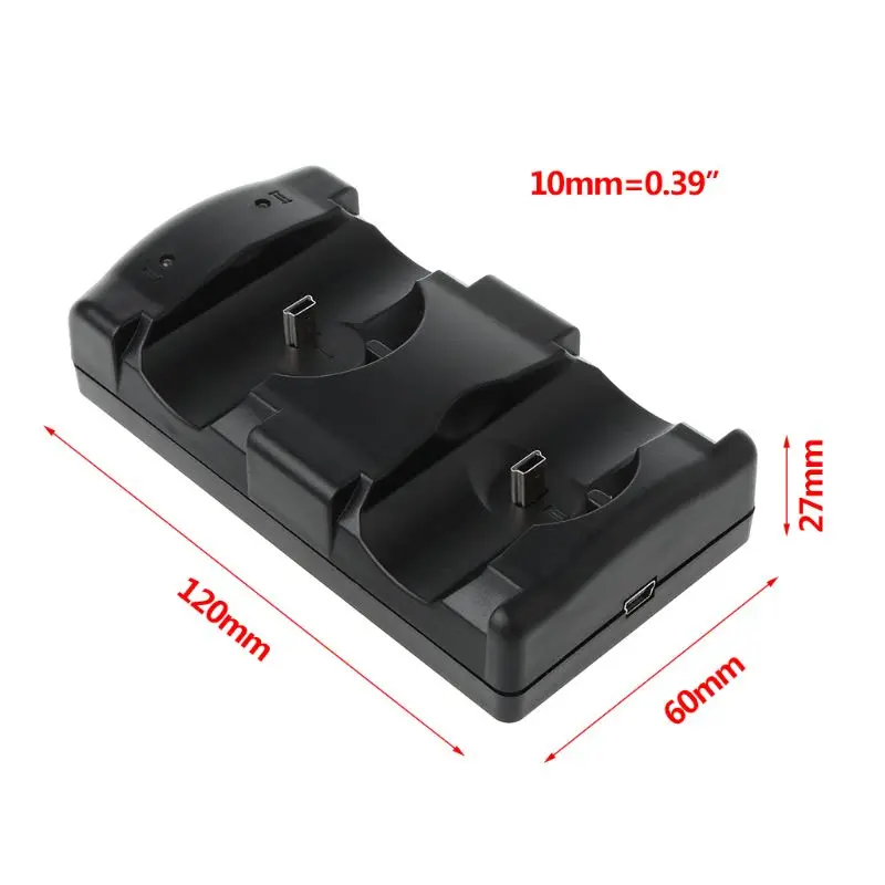 Black Universal USB Powered Dual Double Charger Dock Stand Charging Station for PS3 Move Wireless Controller
Black Universal USB Powered Dual Double Charger Dock Stand Charging Station for PS3 Move Wireless Controller