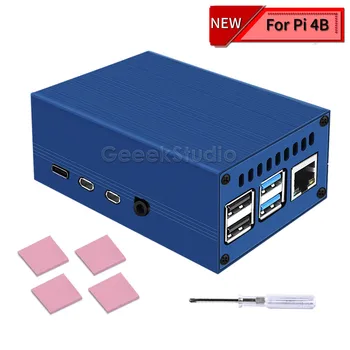 Blue Metal Case Enclosure Cover Shell Acrylic Board with Cooling Fan Accessories heat sink for Raspberry Pi 4B Pi 4 Model B
Blue Metal Case Enclosure Cover Shell Acrylic Board with Cooling Fan Accessories heat sink for Raspberry Pi 4B Pi 4 Model B
