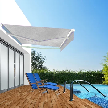 

Sun Shade Rainproof Awning Fabric 2x1.5m Waterproof Awning Replacement Fabric for Outdoor Courtyard Garden Balcony