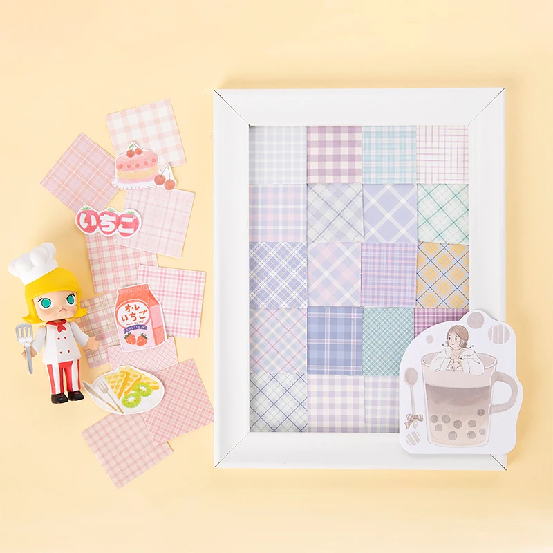 45 pcs Fabric Plaid pattern stickers Mini Paper adhesion Sticker Decoration DIY Diary Scrapbooking stamp Bullet Journal Stickers
45 pcs Fabric Plaid pattern stickers Mini Paper adhesion Sticker Decoration DIY Diary Scrapbooking stamp Bullet Journal Stickers