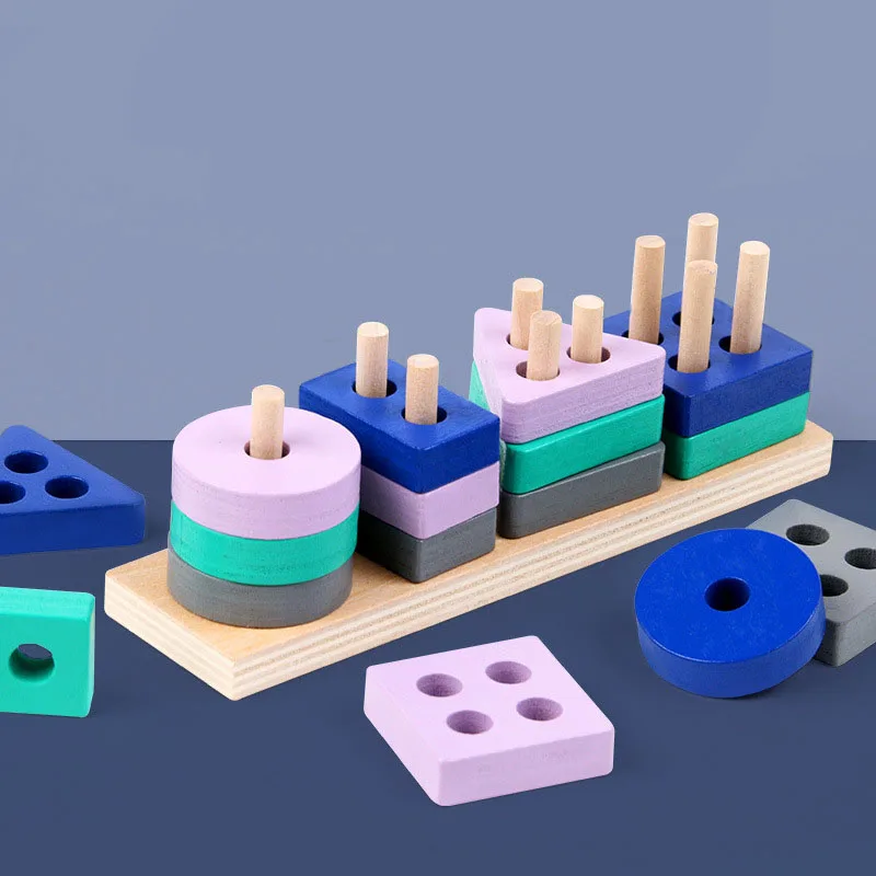 1Pc Wooden Montessori Toy Building Blocks Early Learning Educational Toys Color Shape Match Cognition Kids Toy for Boys Girls
1Pc Wooden Montessori Toy Building Blocks Early Learning Educational Toys Color Shape Match Cognition Kids Toy for Boys Girls