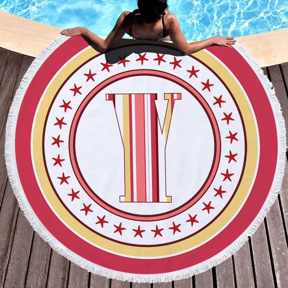 Printed letters Blanket Women Bath Towel for Beach Thick Round 3d print Fabric Quick Compressed Towel new style-5
Printed letters Blanket Women Bath Towel for Beach Thick Round 3d print Fabric Quick Compressed Towel new style-5