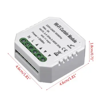 WiFi Smart Curtain Switch Module Roller Blinds Shutter Motor APP Remote Control L4MB
WiFi Smart Curtain Switch Module Roller Blinds Shutter Motor APP Remote Control L4MB