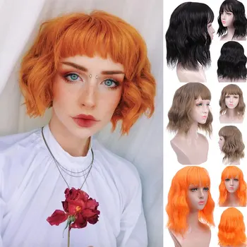 fake hair short bob wig lolita cosplay hair with bangs synthetic natural kinly pink purpble ombre MUMUPI
fake hair short bob wig lolita cosplay hair with bangs synthetic natural kinly pink purpble ombre MUMUPI