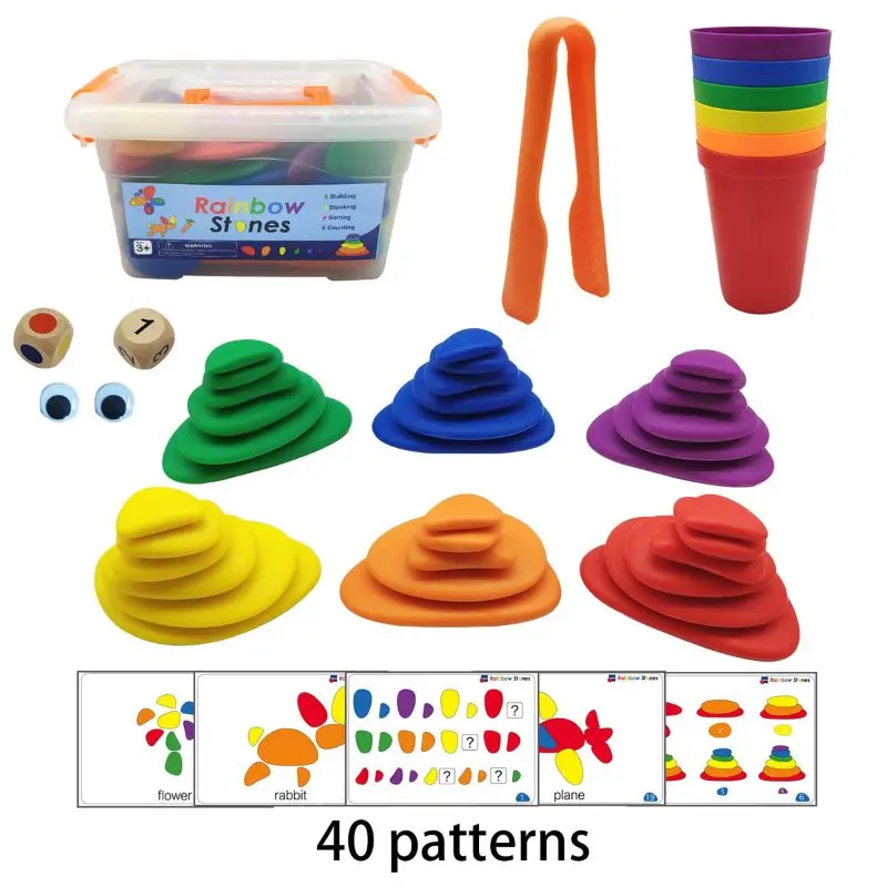Hot Sale 1set Colored Cobblestone Blocks Puzzle Montessori Stacking Early Educational Learning Toy For Baby Kids Toddler
Hot Sale 1set Colored Cobblestone Blocks Puzzle Montessori Stacking Early Educational Learning Toy For Baby Kids Toddler
