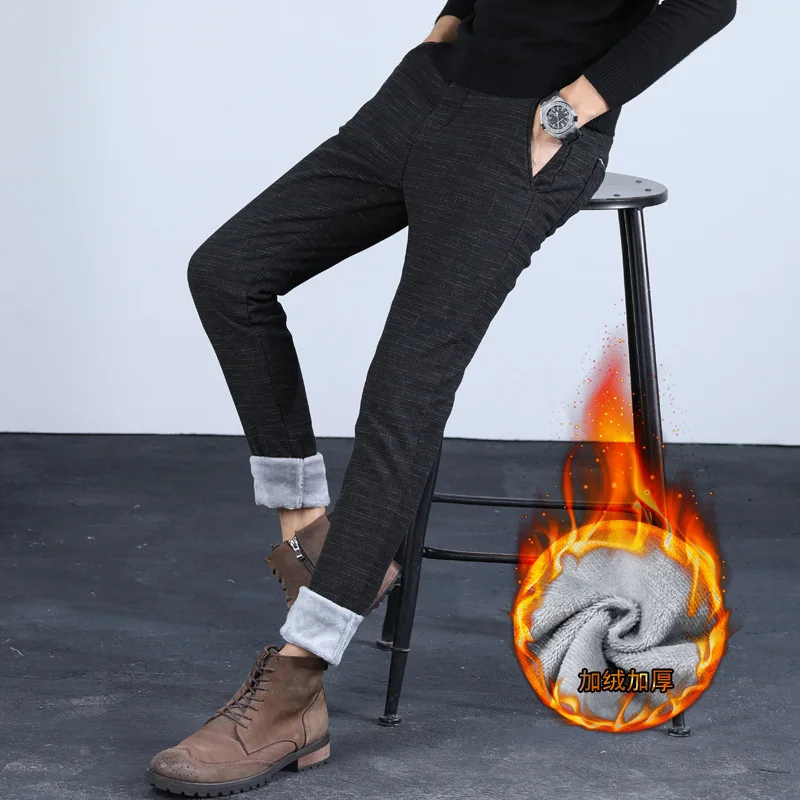 2019 Winter Straight-Cut Skinny Pants Men's Korean-style Brushed And Thick Warm Casual Long Pants Men's
2019 Winter Straight-Cut Skinny Pants Men's Korean-style Brushed And Thick Warm Casual Long Pants Men's