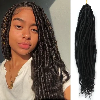 LISI GIRL Faux Locs Crochet Braids 20 inch Soft Natural Soft Synthetic Hair Extension 24 Stands/Pack Goddess Locks
LISI GIRL Faux Locs Crochet Braids 20 inch Soft Natural Soft Synthetic Hair Extension 24 Stands/Pack Goddess Locks