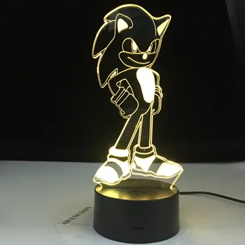 Sonic New Shape Night Light ABS Base With Acrylic Light Borad 3D LED illusion Kids Bedroom Cartoon Desk Lamp Holiday Gifts
Sonic New Shape Night Light ABS Base With Acrylic Light Borad 3D LED illusion Kids Bedroom Cartoon Desk Lamp Holiday Gifts