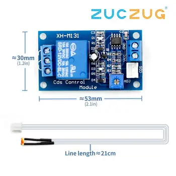XH-M131 DC 5V / 12V Light Control Switch Photoresistor Relay Module Detection Sensor 10A brightness Automatic Control Module
XH-M131 DC 5V / 12V Light Control Switch Photoresistor Relay Module Detection Sensor 10A brightness Automatic Control Module