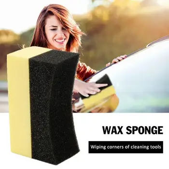 

Car Wash Sponge Waxing Cleaning Tool Car Sponge Corner Wipe Clear Residual Wax Cleaning Eraser Wax Auto Polish Pad Tool TSLM1