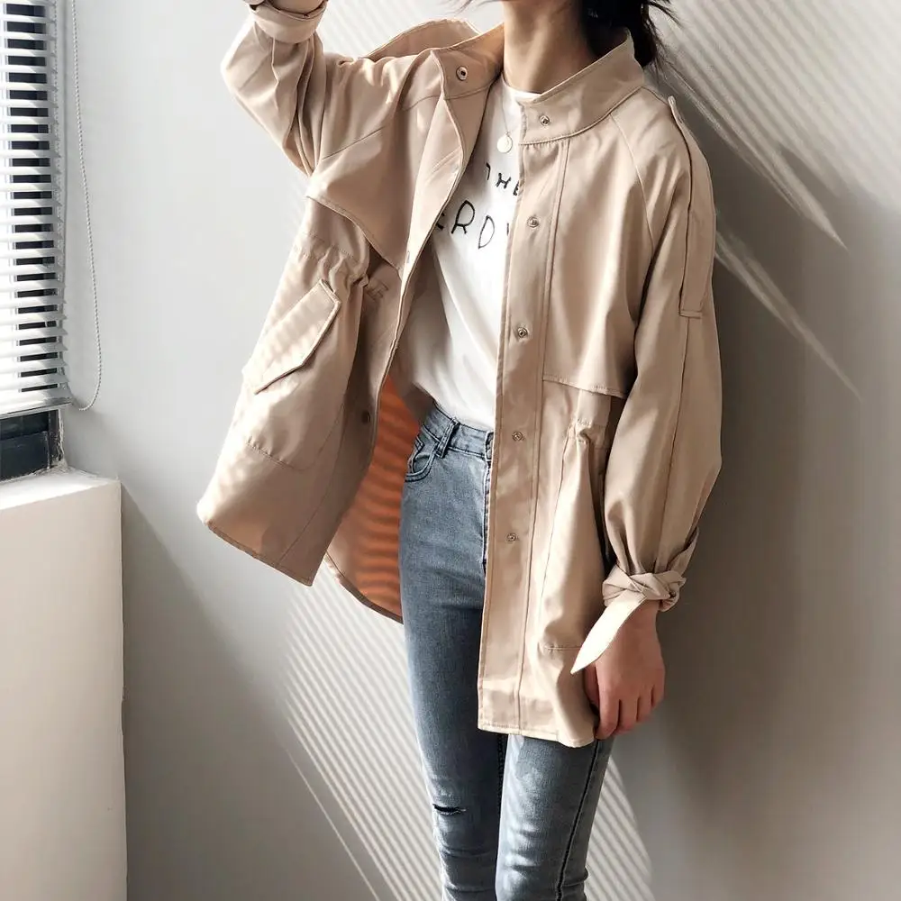 2019 Autumn women New Korean Short Windshield Student Loose Topcoat
2019 Autumn women New Korean Short Windshield Student Loose Topcoat