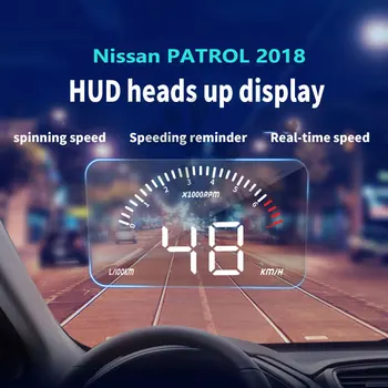 Car Head up display Windshield Speed Projector Security Alarm Water temp Overspeed RPM Voltage fit for Nissan PATROL 2018
Car Head up display Windshield Speed Projector Security Alarm Water temp Overspeed RPM Voltage fit for Nissan PATROL 2018