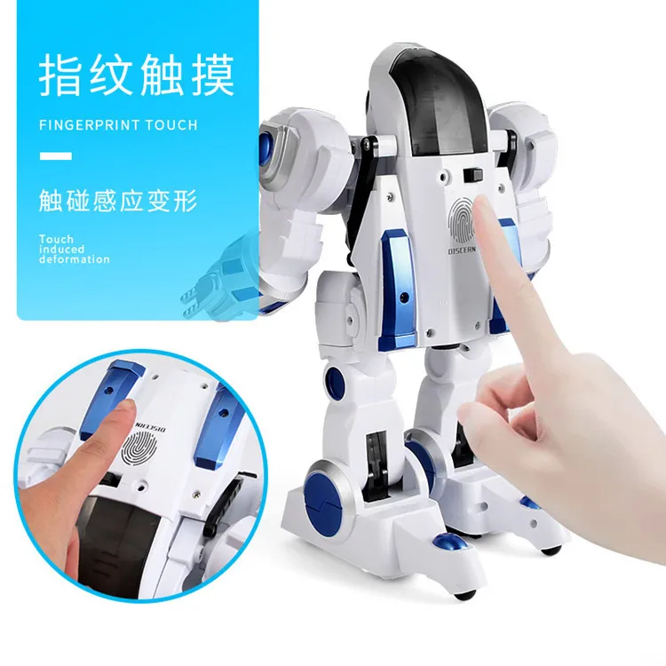 Music Can K4 Transformation Cops Fingerprint Touch Intelligent Robot Remote Control Programming Singing Dancing CHILDREN'S Toy
Music Can K4 Transformation Cops Fingerprint Touch Intelligent Robot Remote Control Programming Singing Dancing CHILDREN'S Toy