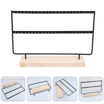 2Pcs Iron Wood Base Jewelry Display Stands Earring Ear Stud Organizer Wrought Iron Bottom Pierced Earrings Jewelry Display Stand
2Pcs Iron Wood Base Jewelry Display Stands Earring Ear Stud Organizer Wrought Iron Bottom Pierced Earrings Jewelry Display Stand