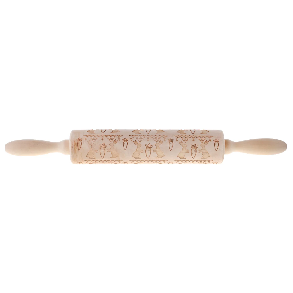 Easter Embossed Rolling Pin Carved Wood Baking Cookies Biscuit Fondant Cake Dough Roller Mold Rabbit Carrot Seal Stamp
Easter Embossed Rolling Pin Carved Wood Baking Cookies Biscuit Fondant Cake Dough Roller Mold Rabbit Carrot Seal Stamp