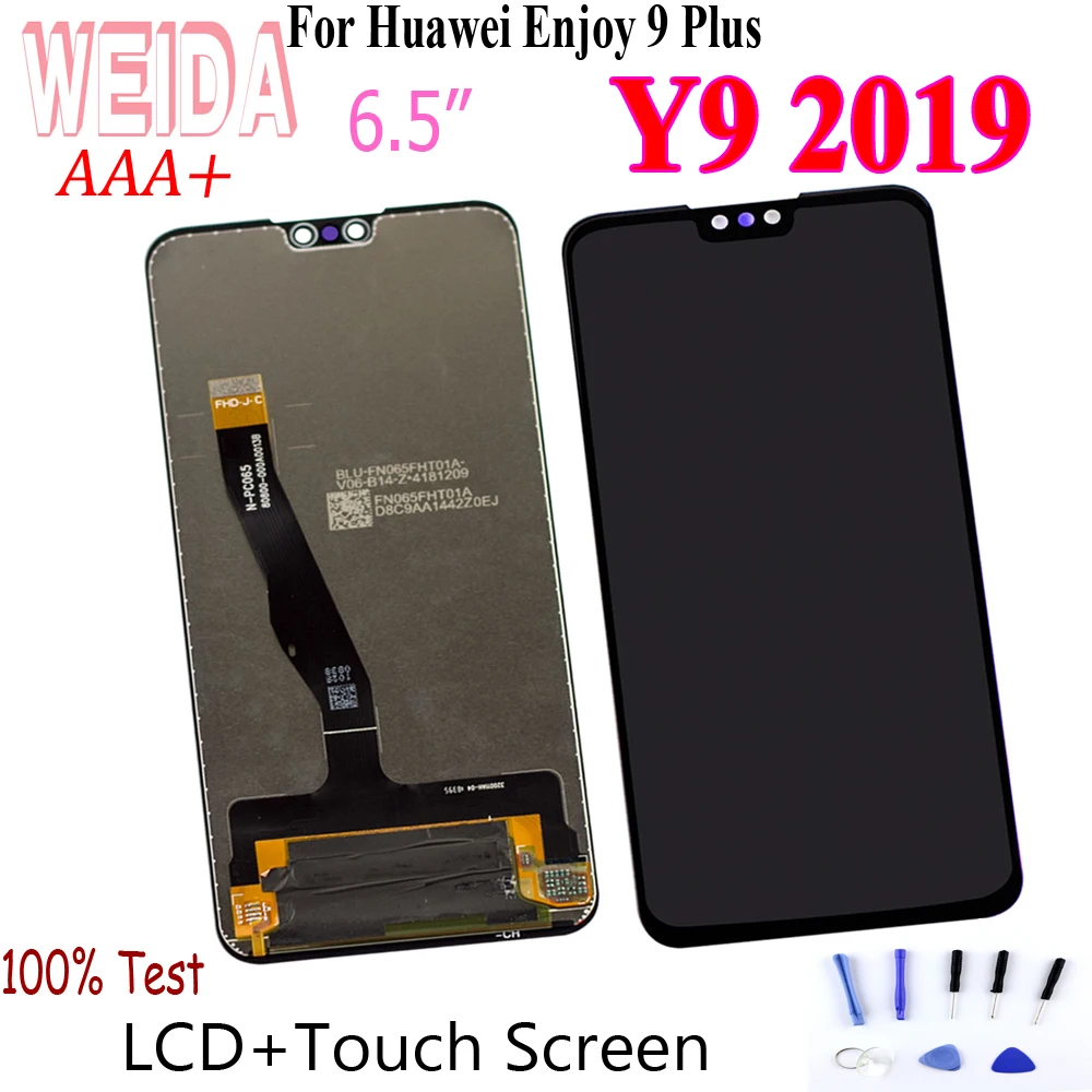WEIDA 6.5" For Huawei Y9 2019 / ENJOY 9 Plus LCD Display Touch Screen Digitizer Assembly For Y9 2019 LCD Replacement With Tools
WEIDA 6.5" For Huawei Y9 2019 / ENJOY 9 Plus LCD Display Touch Screen Digitizer Assembly For Y9 2019 LCD Replacement With Tools