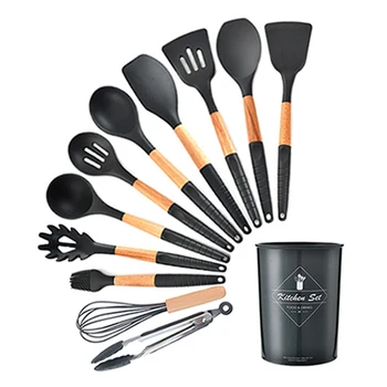 9/10/11/12pcs Cooking Tools Set Silicone+Wooden Handle Kitchen Cooking Utensils Set with Storage Box Turner Spatula Soup Spoon
9/10/11/12pcs Cooking Tools Set Silicone+Wooden Handle Kitchen Cooking Utensils Set with Storage Box Turner Spatula Soup Spoon
