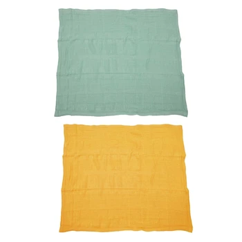 2Pcs Cotton Baby Infant Cellular Soft Blanket Pram Cot Bed Mosses Basket Crib - Fruit Green & Bright Yellow 
2Pcs Cotton Baby Infant Cellular Soft Blanket Pram Cot Bed Mosses Basket Crib - Fruit Green & Bright Yellow